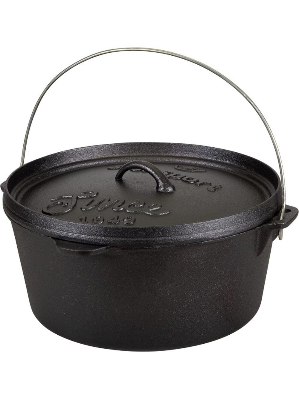 Pre-Seasoned Cast Iron Dutch Oven - Versatile Cooking, Durable, 5-Quart Size